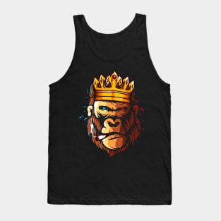 gorilla head crown smoking Tank Top